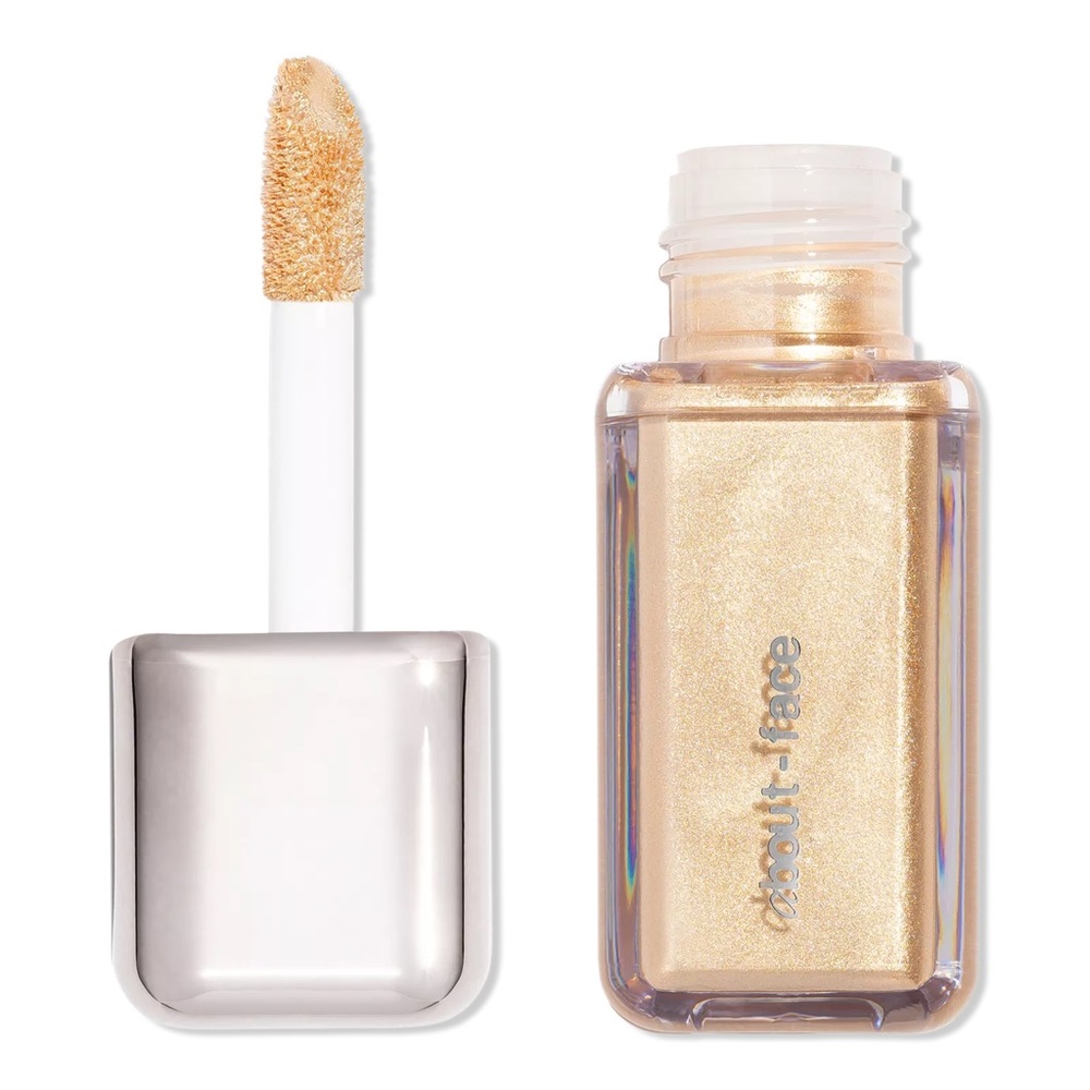 about-face Light Lock Highlight Fluid Shaken Or Stirred
Shimmering Pale Gold NIB
